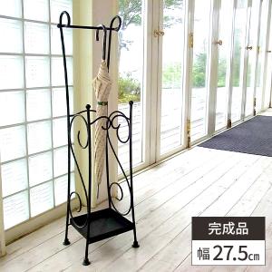 傘立て アンブレラスタンド 陶器製 ブラック x ホワイト 黒 白 モダン
