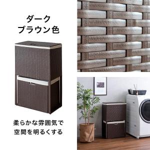 収納 ランドリーバスケット 薄型 幅25cm ...の詳細画像4