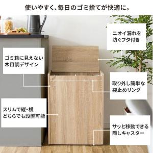 ゴミ箱 45リットル キッチン スリム 蓋付き...の詳細画像4