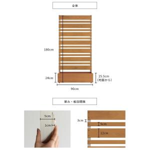 目隠しフェンス ラティス 後付け DIY 屋外...の詳細画像2