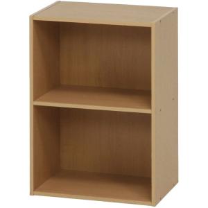 カラーボックス 2段 2個セット 収納棚 幅41.8×奥行29×高さ59cm ナチュラル
