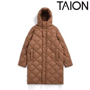 タイオン TAION アウター 23winter シティ フード ロングダウンジャケット