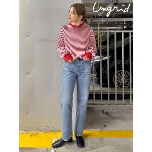 SALE アングリッド ungrid ボトムス 24春夏 ヴィンテージスリムストレートデニム パンツ ロング丈 112412418301｜doubleheart