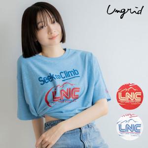 アングリッド ungrid トップス 24春夏 LNCロゴショートTee 半袖 Tシャツ ミドル丈 112432747401｜doubleheart