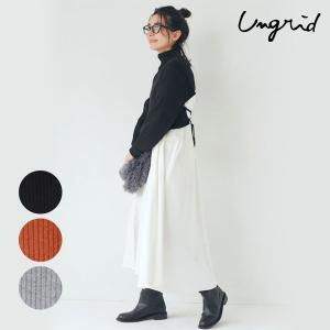 SALE アングリッド ungrid ワンピース 24秋冬 バックリボンニットセットワンピース 9月下旬〜10月中旬予約 長袖 ロング丈 トップス ニット 112450341001｜doubleheart