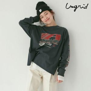 アングリッド ungrid トップス 24秋冬 ロゴロングスリーブTee 9月下旬〜10月中旬予約 長袖 ミドル丈 112452753201｜doubleheart