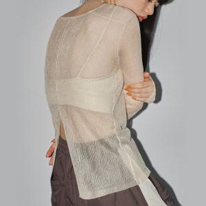 TODAYFUL トゥデイフル Slit Sheer Knit 12310521｜doubleheart