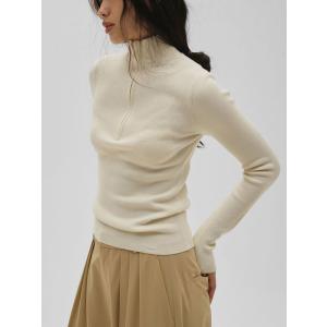 TODAYFUL トゥデイフル Halfzip Rib Knit ハーフジップリブニット