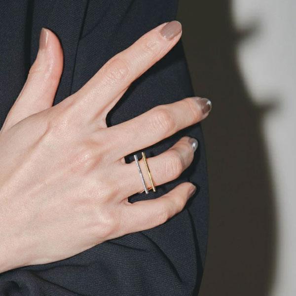 TODAYFUL 2023prefall トゥデイフル Skinny Bar Ring 2 Set ...