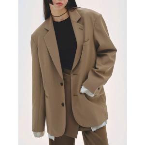 TODAYFUL 2024PreFall トゥデイフル アウター Over Shoulder Jacket 8月下旬〜9月中旬予約 オーバーショルダージャケット ミドル丈 長袖 2024aw 12420102｜doubleheart