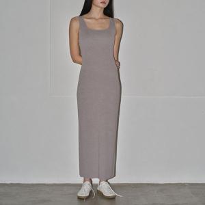 TODAYFUL 2024PreFall トゥデイフル ワンピース Squareneck Knit Dress 8月中旬〜9月上旬予約 スクエアネックニットドレス ロング丈 ノースリーブ 2024aw｜doubleheart