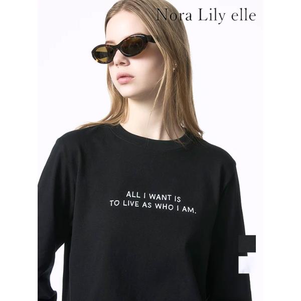 Nora Lily ノラリリー トップス 「elle」All i want is to live a...