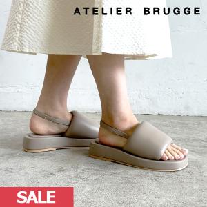 SALE アトリエブルージュ Atelier Brugge 2023summer バルキーバックストラップサンダル 靴 シューズ 23ism-30｜doubleheart