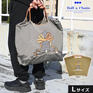 JAL × Ball & Chain ボールアンドチェーン　トートバック ボールアンドチェーン JAL エコバッグ グレー トートバッグ Ball