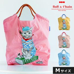 【送料無料】 Ball＆Chain ボールアンドチェーン 正規品 P.CAT Mサイズ バッグ BLUE LABEL ショッピングバッグ エコバッグ トートバッグ｜doubleheart