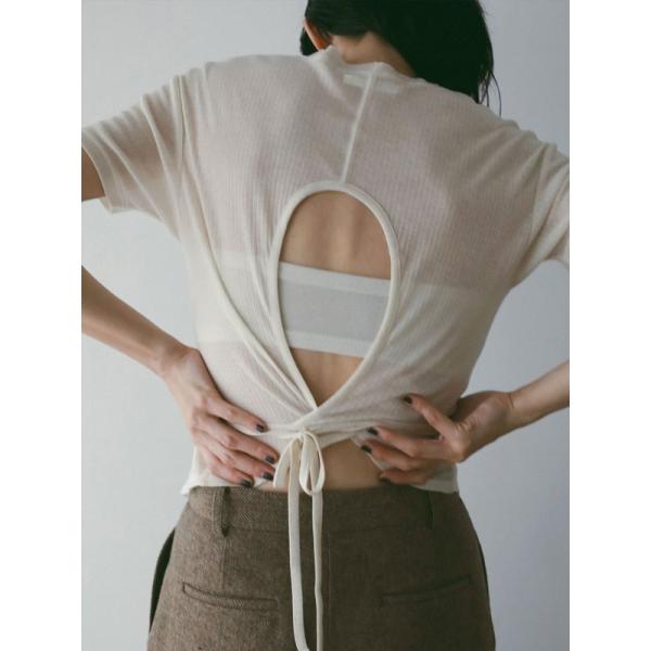 アンヌーク anuke 2025FallWinter トップス Sheerrib Backopen ...