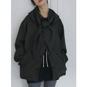 anuke（アンヌーク） パデッドステンカラーコート Padded