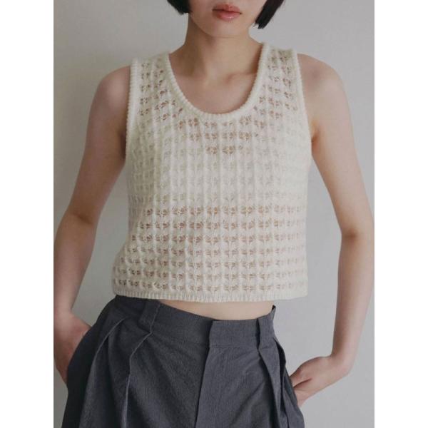 アンヌーク anuke 2026Prefall トップス Pattern Knit Tanktop ...