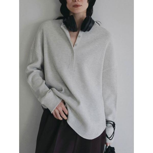 アンヌーク anuke 2026Prefall トップス Waffle Loose Henleyto...