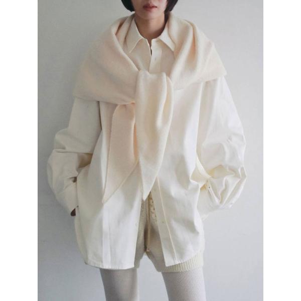 アンヌーク anuke 2026Prefall 小物 Knit Triangle Scarf 9月中...