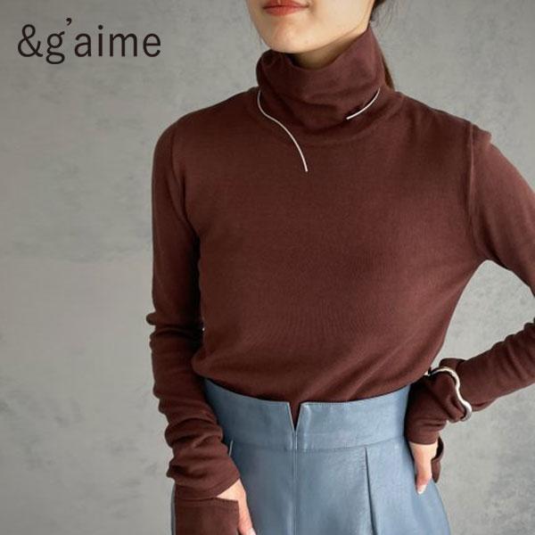 SALE60%OFF アンジェム &amp;g'aime Sleeve slit knit トップス 長袖 ...