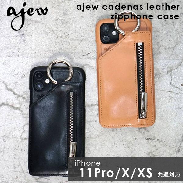 【iPhone11Pro/X/XS対応】エジュー ajew cadenas leather zipp...