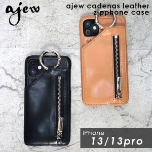 【iPhone13シリーズ対応】エジュー ajew ajew cadenas leather zipphone case iPhone13 ケース iPhone13pro 13 pro iPhone 小銭入れ ICカード 父の日｜doubleheart