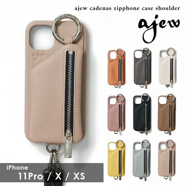 【iPhone11Pro/X/XS対応】エジュー ajew cadenas zipphone cas...