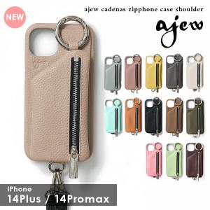 【iPhone14Plus/ProMax対応】エジュー ajew cadenas zipphone case shoulder iPhone aj02-00414max 父の日｜doubleheart