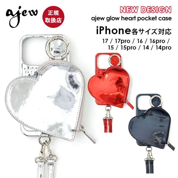 【iPhone対応】 エジュー ajew glow heart pocket case iPhone...