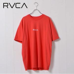 ルーカ RVCA SMALL RVCA メンズ トップス カットソー Tシャツ プルオーバー ロゴ 刺繍 半袖 クルーネック 定番 シンプル 春夏 カジュアル セール