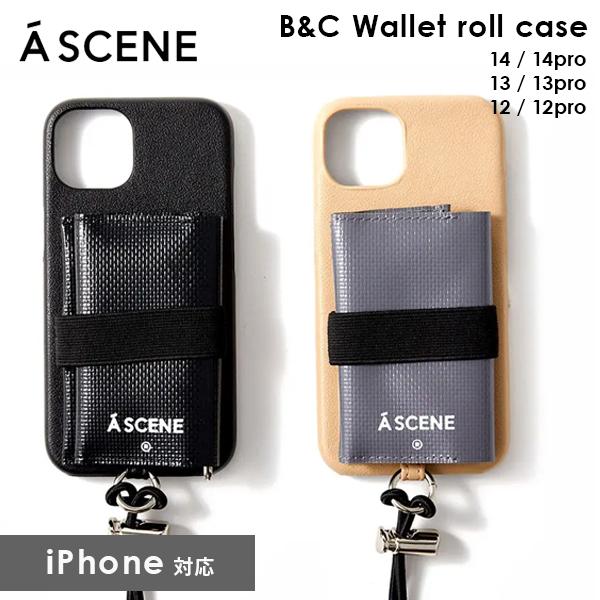 SALE 【iPhoneシリーズ対応】エーシーン A SCENE B&amp;C walletroll ca...