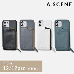 【12/12pro対応】エーシーン A SCENE 通販 B&C Aging case iphone12 iphone12pro 12pro ケース 12 iphoneケース ポケット 収納 スマホ 小銭入れ｜doubleheart