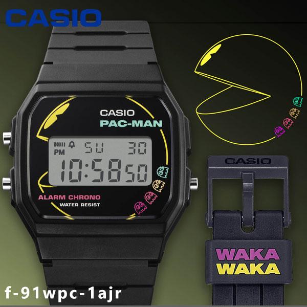 国内正規品  限定 カシオ CASIO CLASSIC F-91WPC-1AJR パックマン コラボ...