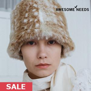 SALE AWESOME NEEDS オーサムニーズ FUR LAMPSHADE HAT レディース 帽子 ハット 小物 flhat｜doubleheart