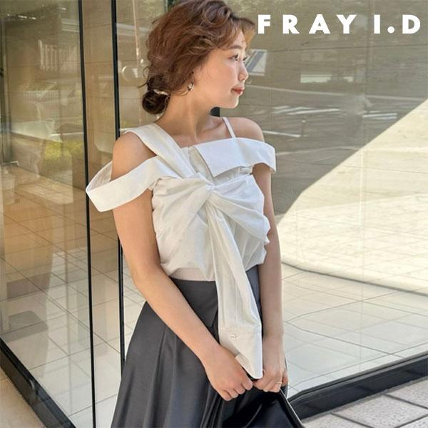 【即納】 SALE フレイアイディー FRAY I.D トップス 24春夏 ノットデザインシャツブラ...