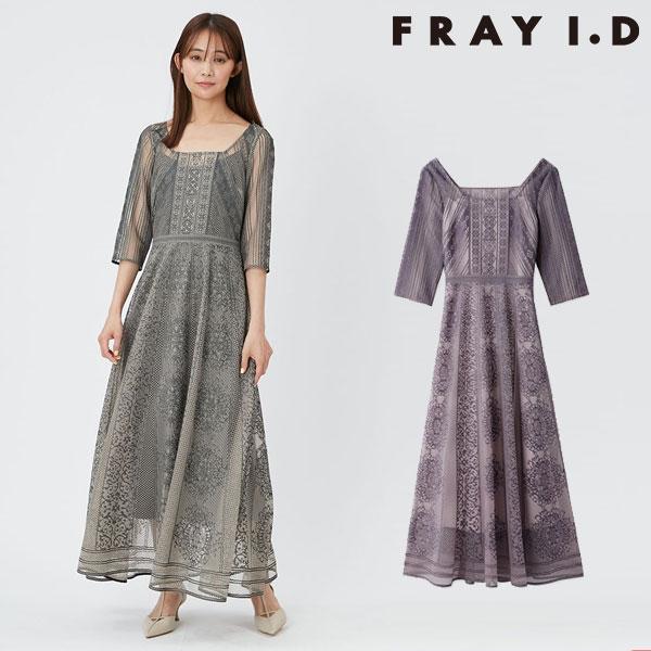 SALE60%OFF フレイアイディー FRAY I.D ワンピース オーナメントパネルスクエアード...