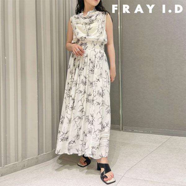 SALE フレイアイディー FRAY I.D ワンピース 24春夏 クリーンフラワーシャーリングワン...