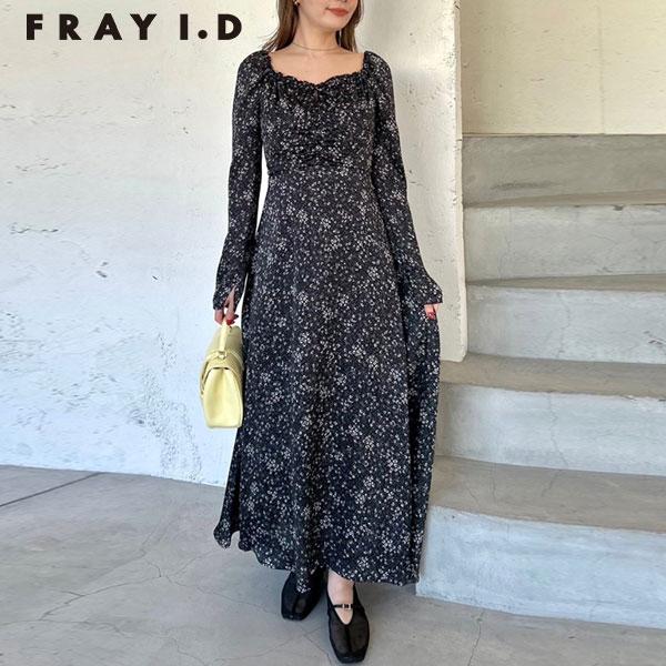 SALE50%OFF フレイアイディー FRAY I.D ワンピース 25春夏 クレープサテンプリン...