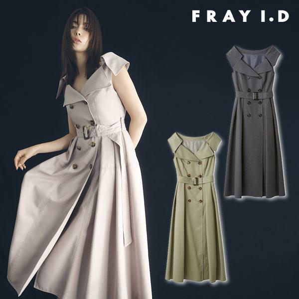 新作10%OFF フレイアイディー FRAY I.D ワンピース 26春夏 トレンチディテールワンピ...