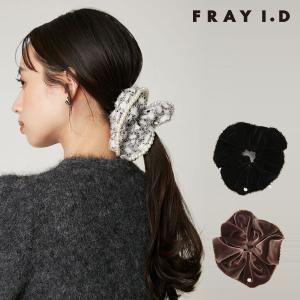 SALE20%OFF フレイアイディー FRAY I.D 小物 25秋冬 ヘムビジューシュシュ ヘアアクセ シュシュ fwgg255333