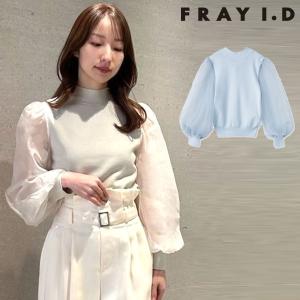 SALE フレイアイディー FRAY I.D トップス 24春夏 シアースリーブボウタイニット ミドル丈 長袖 fwnt241120｜doubleheart