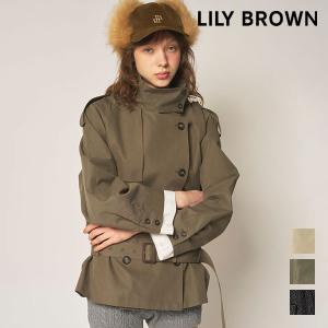 リリーブラウン LILY BROWN アウター 26秋冬 ファンネルネック2wayトレンチコート 8月下旬〜9月中旬予約 長袖 ミドル丈 ベルト lwfc264144