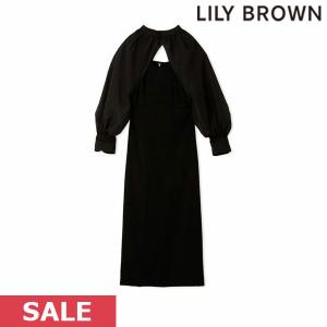 SALE リリーブラウン LILY BROWN チャイナボレロsetドレス ワンピース 半袖 ロング丈 lwfo231168｜doubleheart