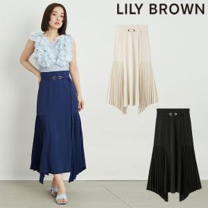 SALE リリーブラウン LILY BROWN ボトムス 24春夏 サイドプリーツマーメイドスカート 5月上旬〜下旬予約 ロング丈 lwfs242044｜doubleheart