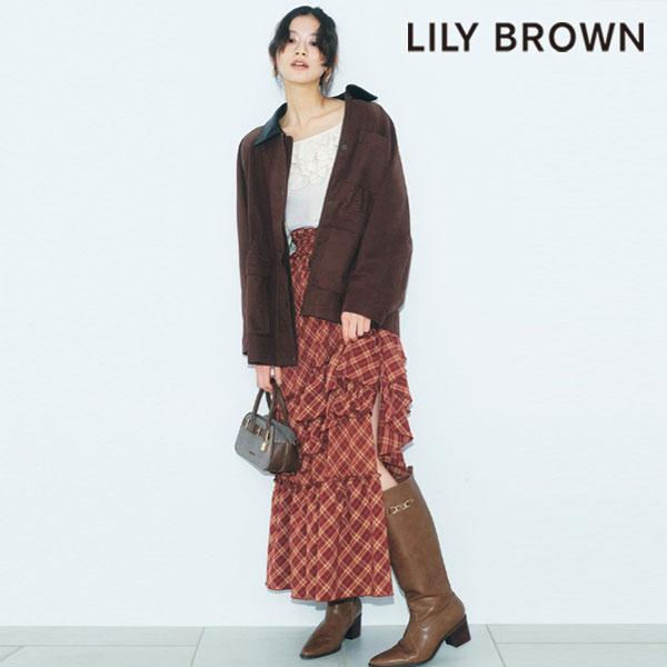 SALE50%OFF リリー ブラウン LILY BROWN ボトムス 25秋冬 イレヘムティアード...