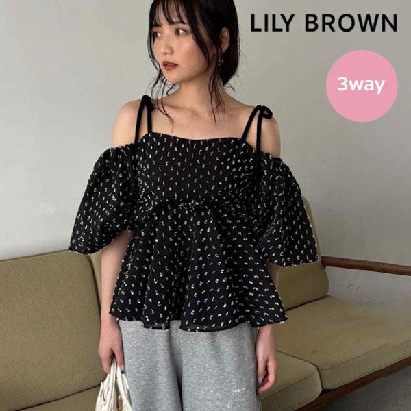 SALE50%OFF リリー ブラウン LILY BROWN トップス 25秋冬 3wayジャガード...