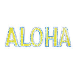 SALE SALE ALOHA ロゴ壁掛け 壁掛け 小物 オーナメント ハワイアン雑貨 ハワイアン インテリア 雑貨 ハワイ おしゃれ 安い サーフ ビーチ｜doubleheart