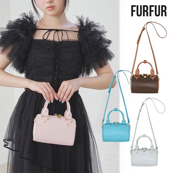 SALE20%OFF  ファーファー FURFUR バッグ リボンカシメミニボストンバッグ 小物 上...