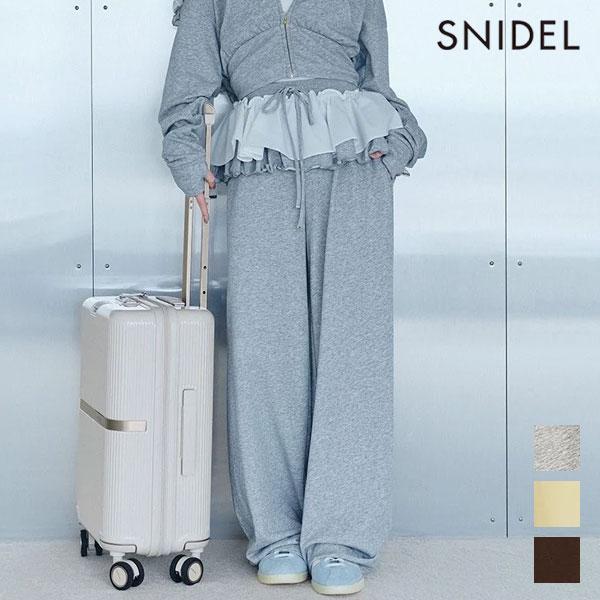 スナイデル SNIDEL ボトムス 26秋冬 【UV/セットアップ対応】ペプラムスウェットパンツ 2...